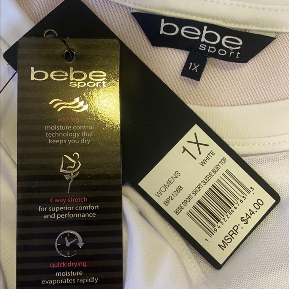 ๐ Bebe NWT athletic top Size 1X ๐ - Picture 6 of 7